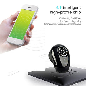 S650 Mini Bluetooth Earphone Wireless In-Ear Invisible Auriculares Earbuds Handsfree Headset Stereo with Mic for All Smart Phone