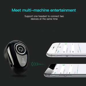 S650 Mini Bluetooth Earphone Wireless In-Ear Invisible Auriculares Earbuds Handsfree Headset Stereo with Mic for All Smart Phone