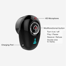 Load image into Gallery viewer, S650 Mini Bluetooth Earphone Wireless In-Ear Invisible Auriculares Earbuds Handsfree Headset Stereo with Mic for All Smart Phone