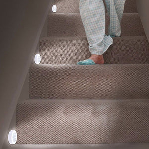 3pcs 6 led Night Light Magnetic Wireless Detector Light Wall Lamp Infrared PIR Motion Sensor Light Auto On/Off for Cabinet Stair