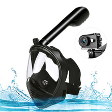 Load image into Gallery viewer, Full Face Diving Mask Anti-Fog Snorkeling Mask Underwater Scuba Swimming Mask Glasses Snorkel Dive Equipment for Adult Kid