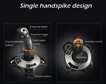 Load image into Gallery viewer, PXN PRO 2113 4 Axles Fixed Reliable Flying Game Rocker Joystick Simulator Professional Gaming Controller with Keyboard Mapping