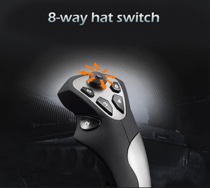 PXN PRO 2113 4 Axles Fixed Reliable Flying Game Rocker Joystick Simulator Professional Gaming Controller with Keyboard Mapping