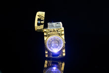 Load image into Gallery viewer, Luxurious Gold Watch Jet Lighter Torch Turbo Gas Lighter Windproof Cigar Cigarette Metal Lighter Led Inflated Gasoline Butane