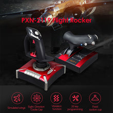 Load image into Gallery viewer, PXN-2119II Flight Stick Joystick USB Simulator Gamepad Gaming Controller fr PC