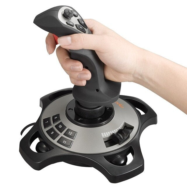 PXN PRO 2113 4 Axles Fixed Reliable Flying Game Rocker Joystick Simulator Professional Gaming Controller with Keyboard Mapping