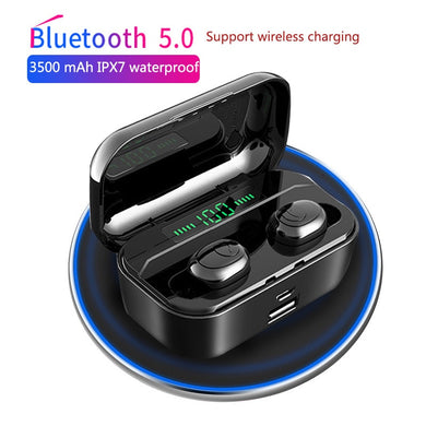 TWS IPX7 Waterproof 3500mAh Mini wireless Bluetooth 5.0 Sport Earphone MIC Earbuds For Iphone Samsung Xiaomi Huawei 7 8 6 X XR