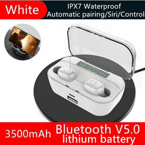 TWS IPX7 Waterproof 3500mAh Mini wireless Bluetooth 5.0 Sport Earphone MIC Earbuds For Iphone Samsung Xiaomi Huawei 7 8 6 X XR