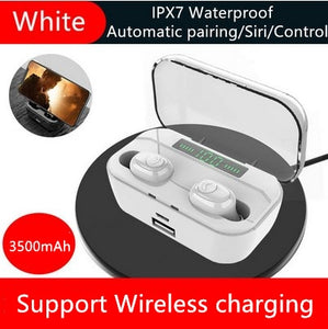 TWS IPX7 Waterproof 3500mAh Mini wireless Bluetooth 5.0 Sport Earphone MIC Earbuds For Iphone Samsung Xiaomi Huawei 7 8 6 X XR