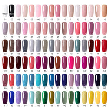 Load image into Gallery viewer, LEMOOC 12ml Colorful Gel Nail Polish Shiny Glitter Sequins Soak Off Nails Painted UV LED Gel Nail Art Design Gel Varnish