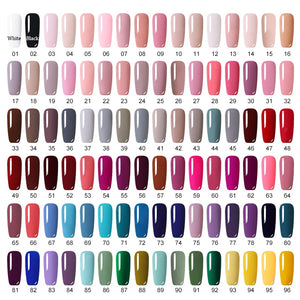 LEMOOC 12ml Colorful Gel Nail Polish Shiny Glitter Sequins Soak Off Nails Painted UV LED Gel Nail Art Design Gel Varnish