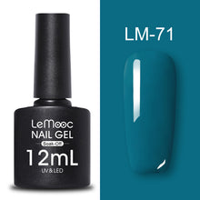 Load image into Gallery viewer, LEMOOC 12ml Colorful Gel Nail Polish Shiny Glitter Sequins Soak Off Nails Painted UV LED Gel Nail Art Design Gel Varnish