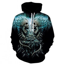 Load image into Gallery viewer, Skull  3D Print Sweatshirt Hoodies Men and women Hip Hop Funny Autumn Streetwear Hoodies Sweatshirt For Couples Clothes