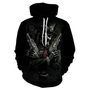 Skull  3D Print Sweatshirt Hoodies Men and women Hip Hop Funny Autumn Streetwear Hoodies Sweatshirt For Couples Clothes