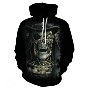 Skull  3D Print Sweatshirt Hoodies Men and women Hip Hop Funny Autumn Streetwear Hoodies Sweatshirt For Couples Clothes