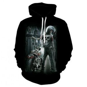 Skull  3D Print Sweatshirt Hoodies Men and women Hip Hop Funny Autumn Streetwear Hoodies Sweatshirt For Couples Clothes
