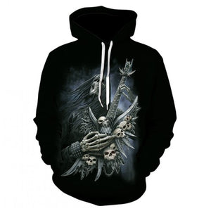 Skull  3D Print Sweatshirt Hoodies Men and women Hip Hop Funny Autumn Streetwear Hoodies Sweatshirt For Couples Clothes