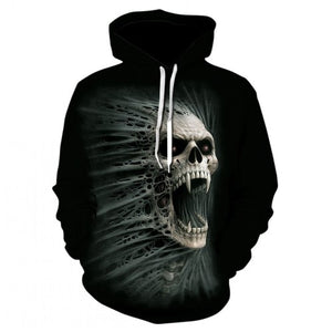 Skull  3D Print Sweatshirt Hoodies Men and women Hip Hop Funny Autumn Streetwear Hoodies Sweatshirt For Couples Clothes