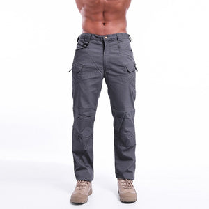 New Mens Tactical Pants Multiple Pocket Elasticity Military Urban Commuter Tacitcal Trousers Men Slim Fat Cargo Pant 6XL