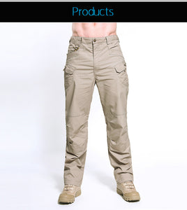 New Mens Tactical Pants Multiple Pocket Elasticity Military Urban Commuter Tacitcal Trousers Men Slim Fat Cargo Pant 6XL