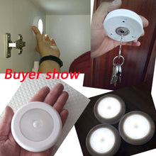 Load image into Gallery viewer, 3pcs 6 led Night Light Magnetic Wireless Detector Light Wall Lamp Infrared PIR Motion Sensor Light Auto On/Off for Cabinet Stair