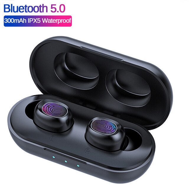 TWS 5.0 Bluetooth IPX7 Waterproof Gaming Music Sport Earphone Touch Control 8D Srround Stereo Headset For Xiaomi Huawei Phone