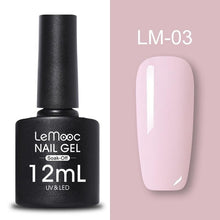 Load image into Gallery viewer, LEMOOC 12ml Colorful Gel Nail Polish Shiny Glitter Sequins Soak Off Nails Painted UV LED Gel Nail Art Design Gel Varnish