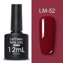 Load image into Gallery viewer, LEMOOC 12ml Colorful Gel Nail Polish Shiny Glitter Sequins Soak Off Nails Painted UV LED Gel Nail Art Design Gel Varnish