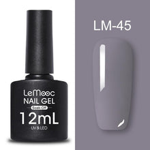 Load image into Gallery viewer, LEMOOC 12ml Colorful Gel Nail Polish Shiny Glitter Sequins Soak Off Nails Painted UV LED Gel Nail Art Design Gel Varnish