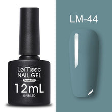 Load image into Gallery viewer, LEMOOC 12ml Colorful Gel Nail Polish Shiny Glitter Sequins Soak Off Nails Painted UV LED Gel Nail Art Design Gel Varnish