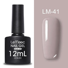 Load image into Gallery viewer, LEMOOC 12ml Colorful Gel Nail Polish Shiny Glitter Sequins Soak Off Nails Painted UV LED Gel Nail Art Design Gel Varnish