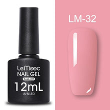 Load image into Gallery viewer, LEMOOC 12ml Colorful Gel Nail Polish Shiny Glitter Sequins Soak Off Nails Painted UV LED Gel Nail Art Design Gel Varnish