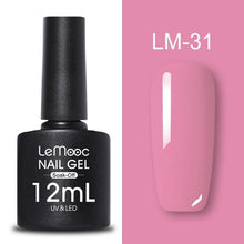 Load image into Gallery viewer, LEMOOC 12ml Colorful Gel Nail Polish Shiny Glitter Sequins Soak Off Nails Painted UV LED Gel Nail Art Design Gel Varnish