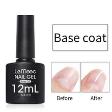 Load image into Gallery viewer, LEMOOC 12ml Colorful Gel Nail Polish Shiny Glitter Sequins Soak Off Nails Painted UV LED Gel Nail Art Design Gel Varnish
