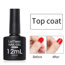 Load image into Gallery viewer, LEMOOC 12ml Colorful Gel Nail Polish Shiny Glitter Sequins Soak Off Nails Painted UV LED Gel Nail Art Design Gel Varnish