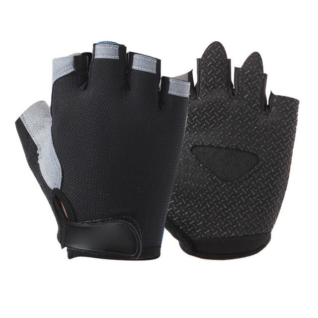 Spring Half Finger Outdoor Sports Riding Men Women Fitness Gloves Non-slip Fingerless Breathable Protective Sunscreen Gloves
