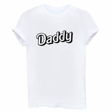 Load image into Gallery viewer, 1PCS clothing short sleeve Print New women Cotton tshirt Letter Daddy Daddy Letter Print T-shirt  Stylish Simplicity