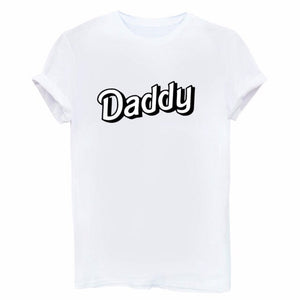 1PCS clothing short sleeve Print New women Cotton tshirt Letter Daddy Daddy Letter Print T-shirt  Stylish Simplicity