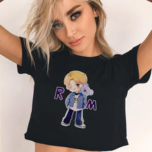 Load image into Gallery viewer, 2018 Summer Women T-shirt FRIENDS Letter Harajuku Print Black Tees Women Short Sleeve O-Neck Crop Top Shirt Camiseta Feminina