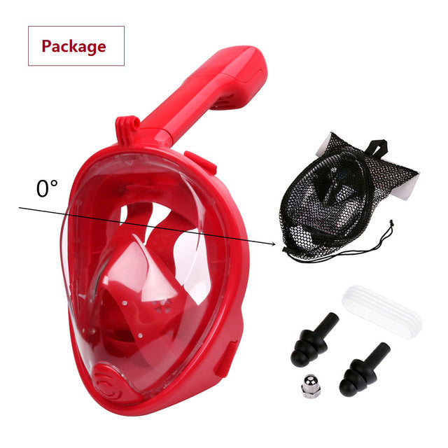 Full Face Diving Mask Anti-Fog Snorkeling Mask Underwater Scuba Swimming Mask Glasses Snorkel Dive Equipment for Adult Kid