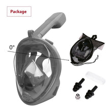 Load image into Gallery viewer, Full Face Diving Mask Anti-Fog Snorkeling Mask Underwater Scuba Swimming Mask Glasses Snorkel Dive Equipment for Adult Kid