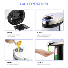 Load image into Gallery viewer, 400ML Automatic Liquid Soap Dispenser Smart Sensor soap dispensador Touchless ABS soap Dispenser for Kitchen Bathroom